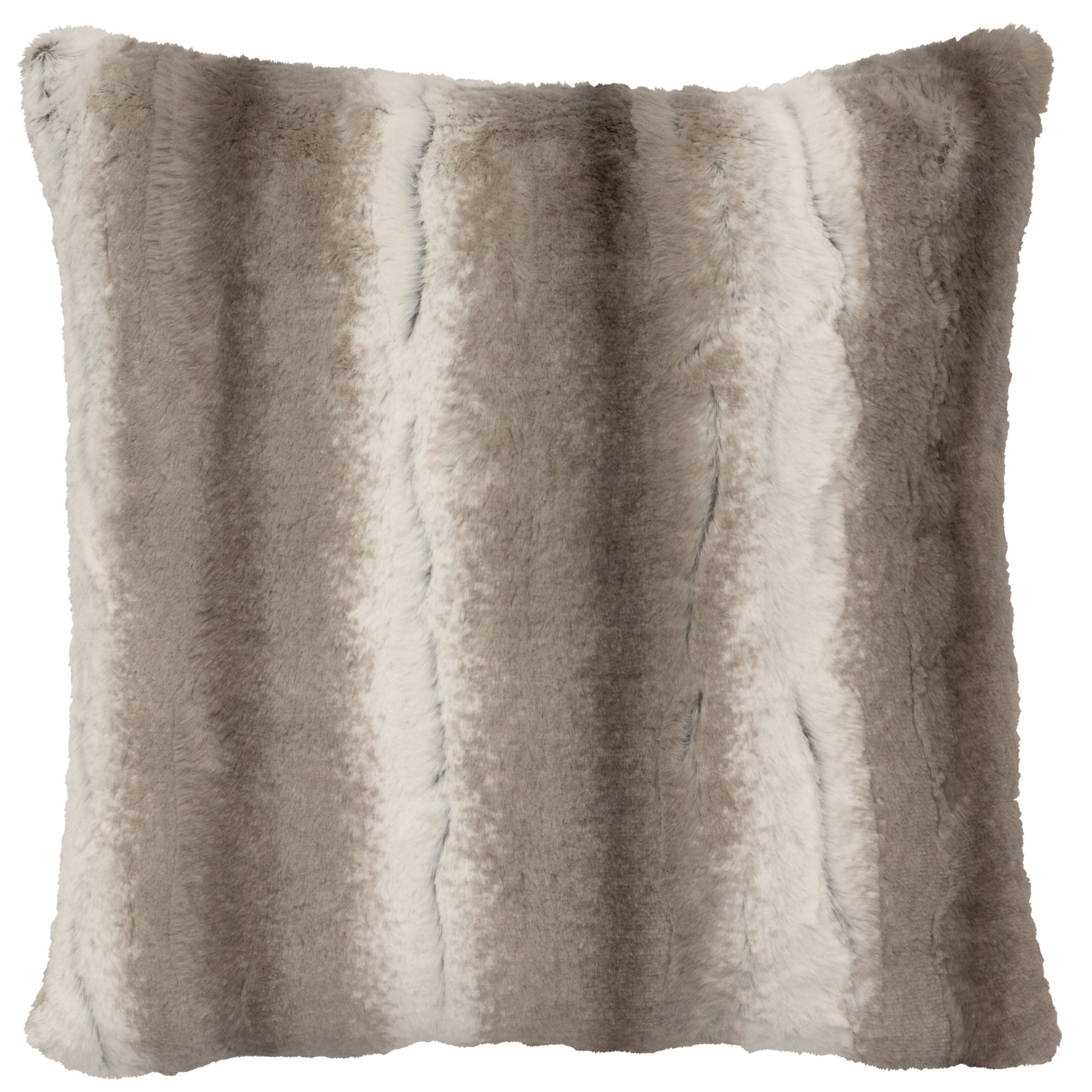 Angora Platinum Faux Fur Pillow - 18x18