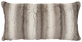 Angora Platinum Faux Fur Pillow - 14x26