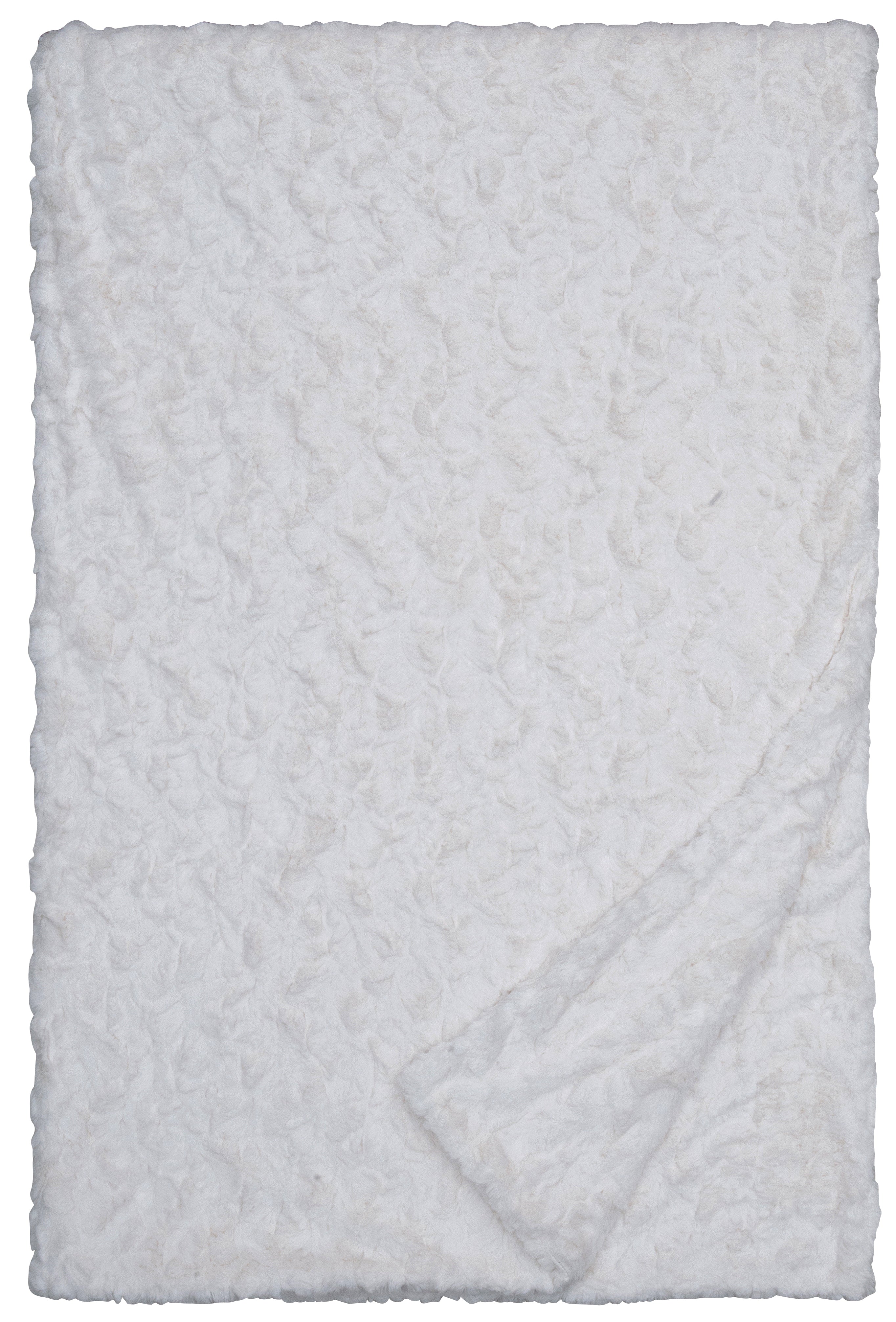 Bella Cream Faux Fur Throw