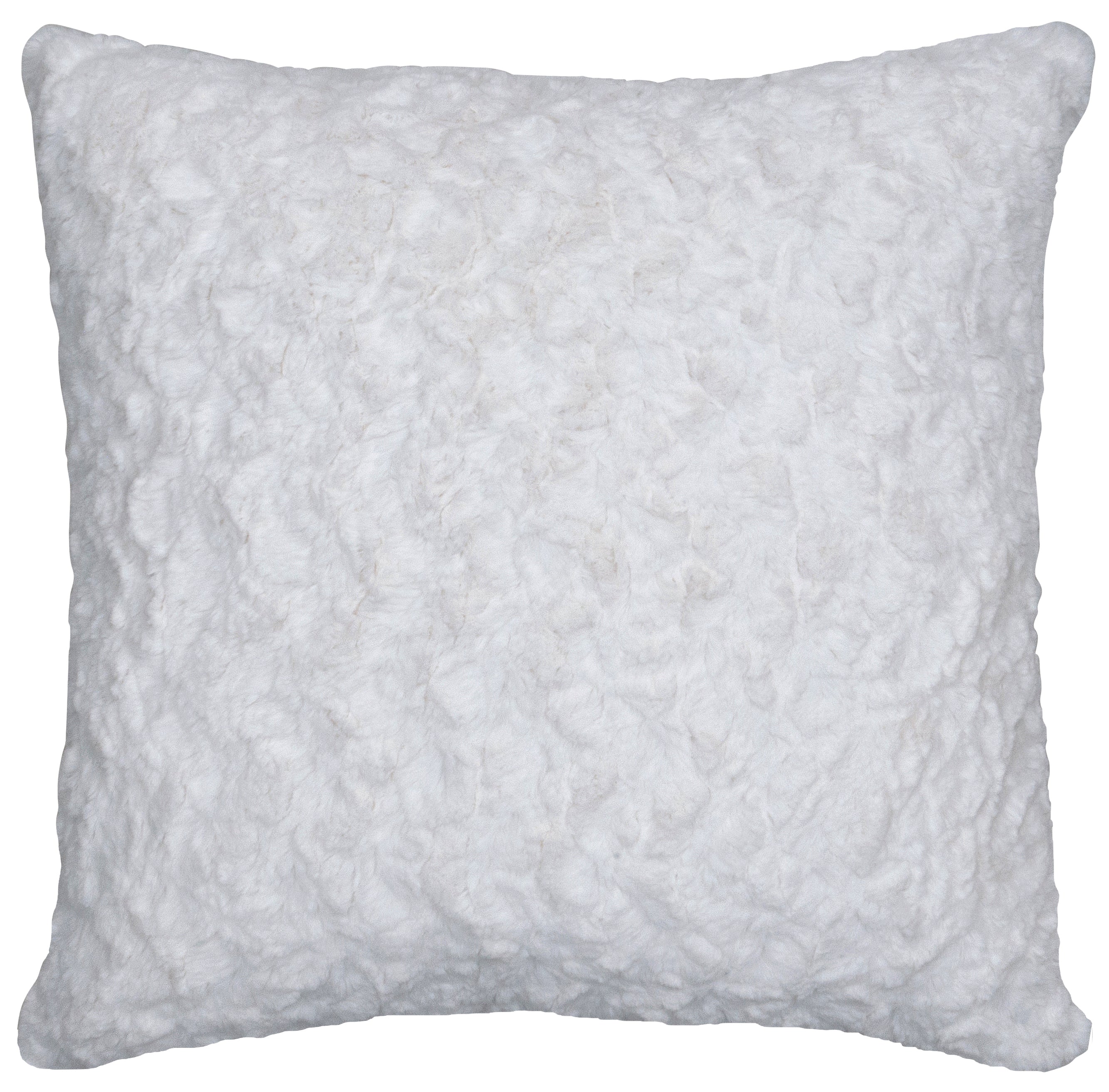 Bella Cream Faux Fur Euro Sham - 26"x26"