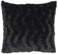 Obsidian Faux Fur Pillow - 18x18
