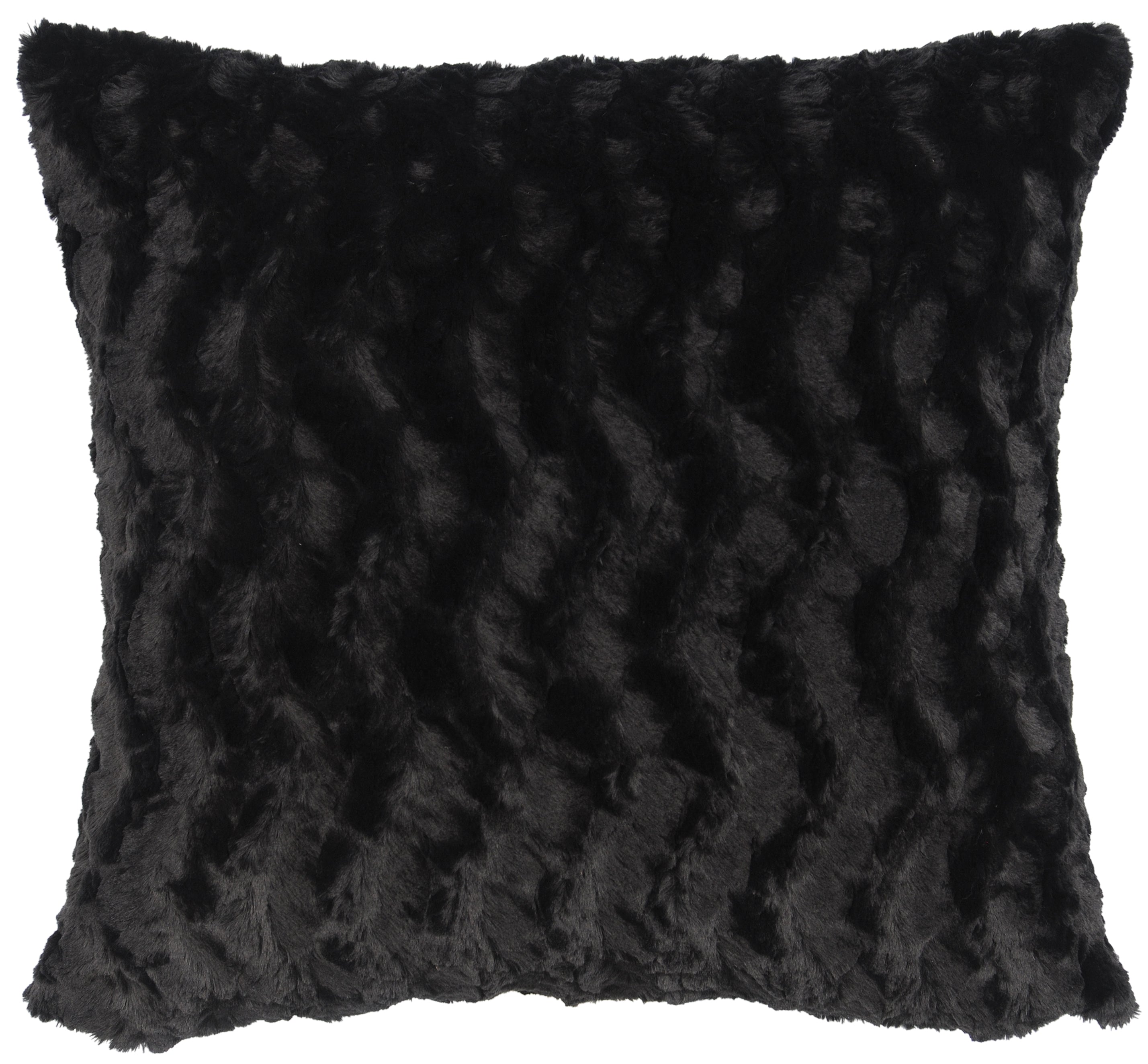 Obsidian Faux Fur Euro Sham - 26"x26"