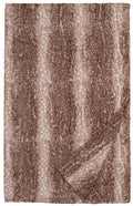 Fawn Tan Faux Fur Throw