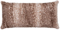 Fawn Tan Faux Fur Pillow - 14x26