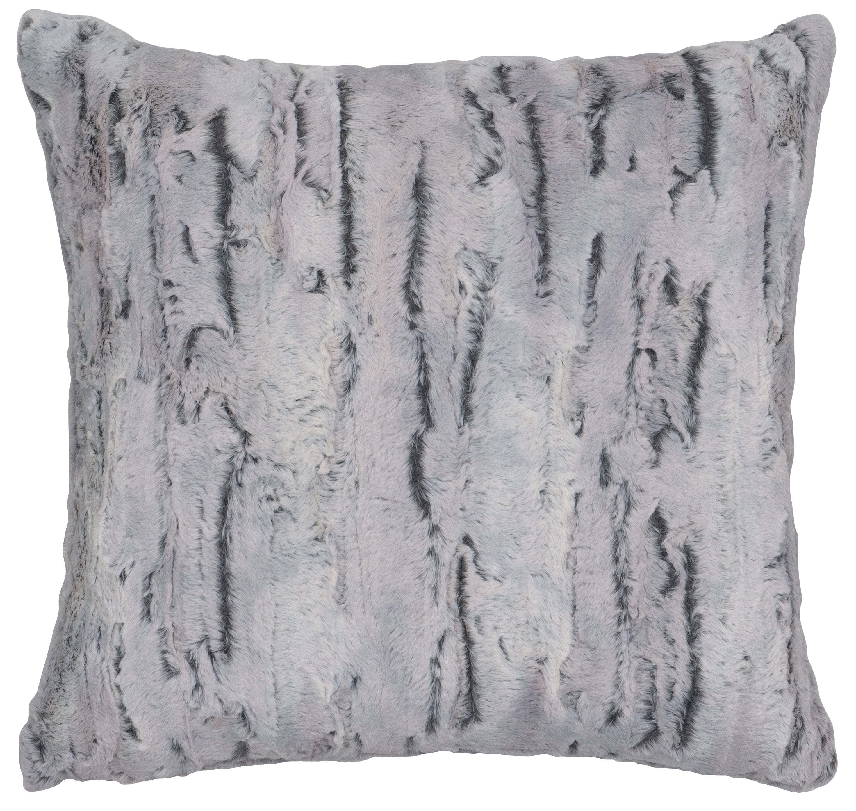 Shadow Fox Faux Fur Pillow - 18x18