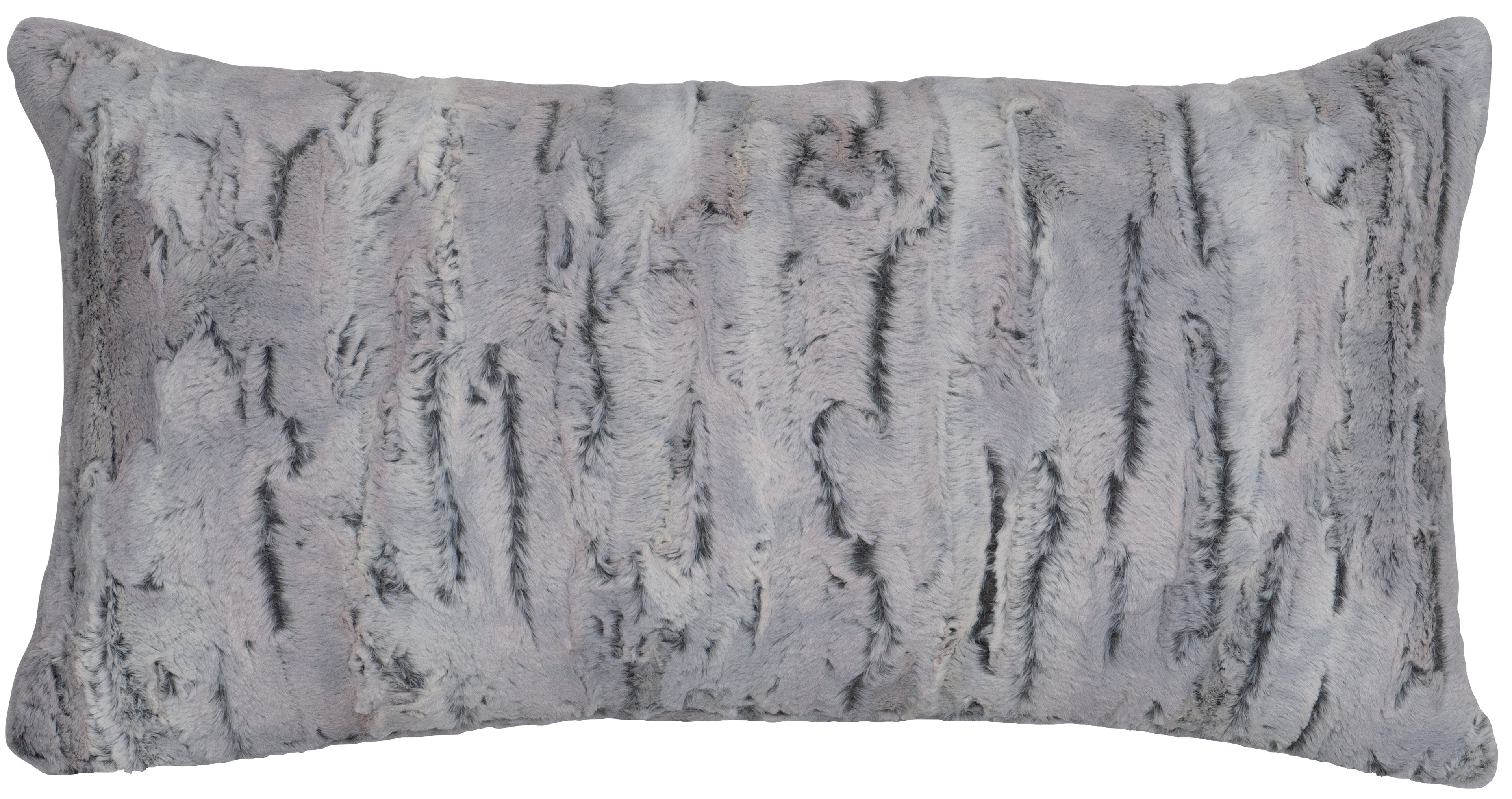 Shadow Fox Faux Fur Pillow - 14x26