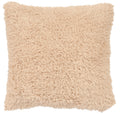 Llama Sand Faux Fur Euro Sham - 26"x26"