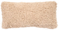 Llama Sand Faux Fur Pillow - 14x26