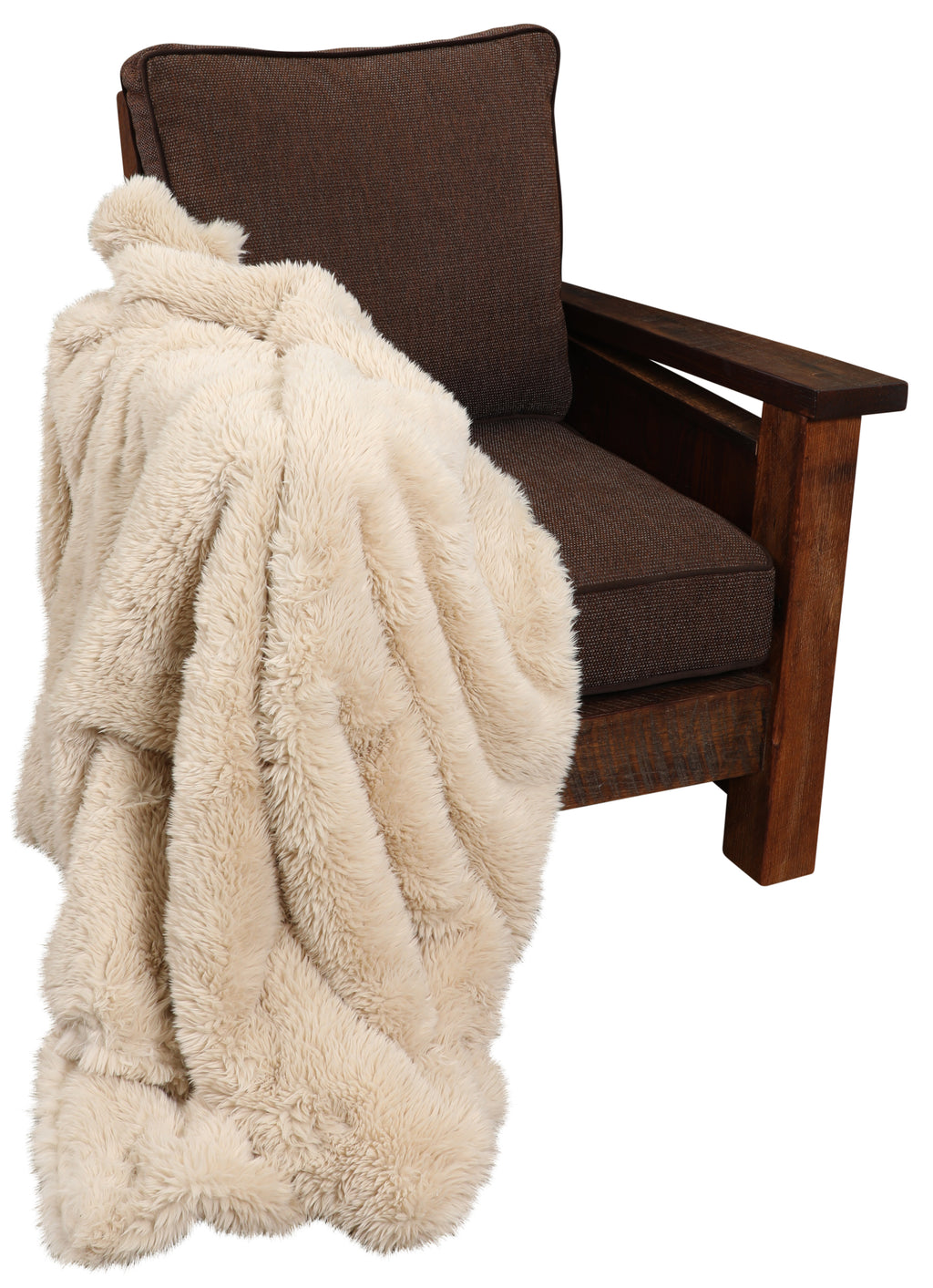 Mongolian Luxury Faux Fur Throw