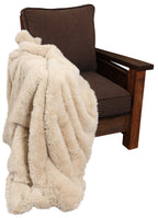 Mongolian Luxury Faux Fur Throw