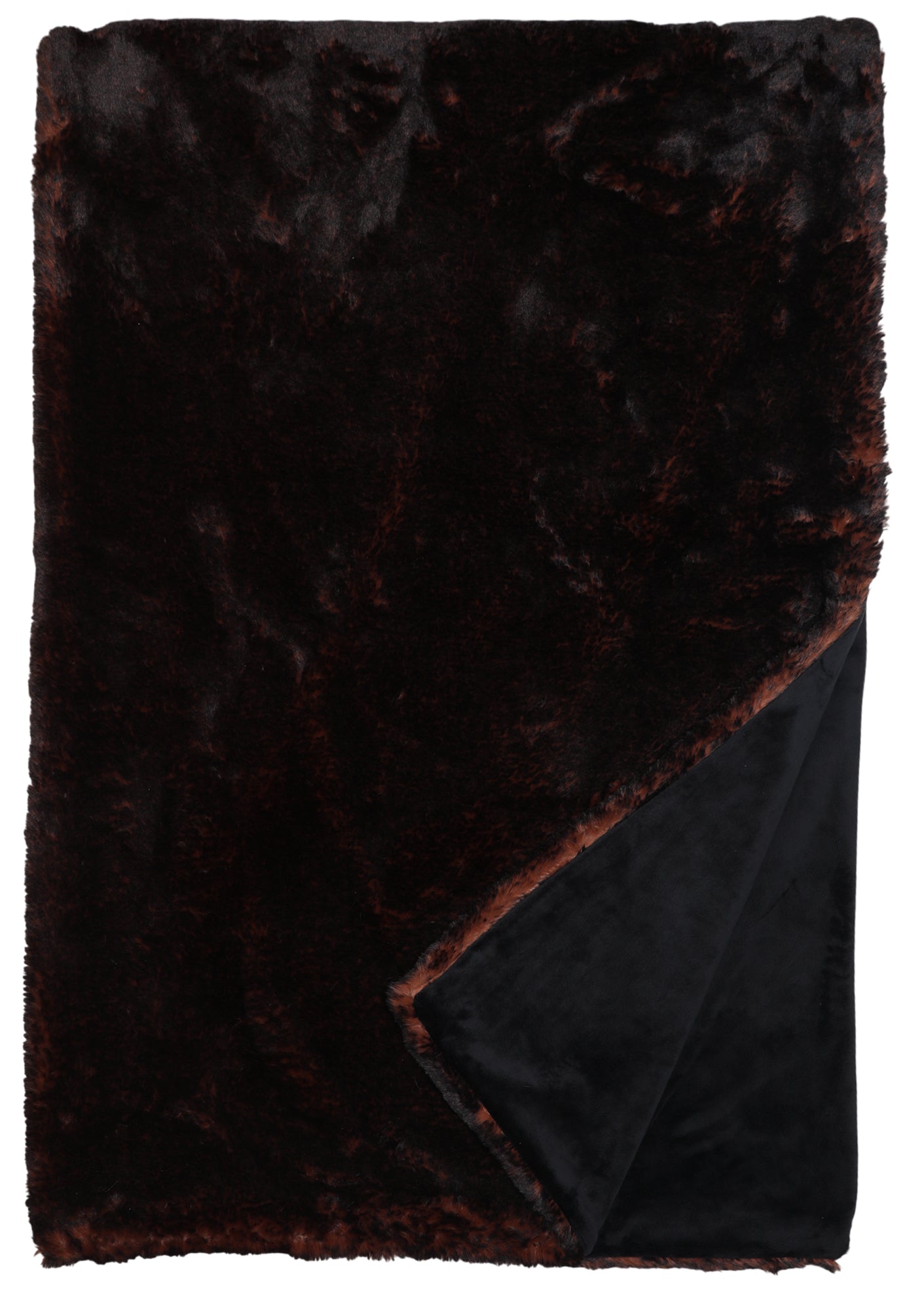 French Roast Luxury Faux Fur Throw