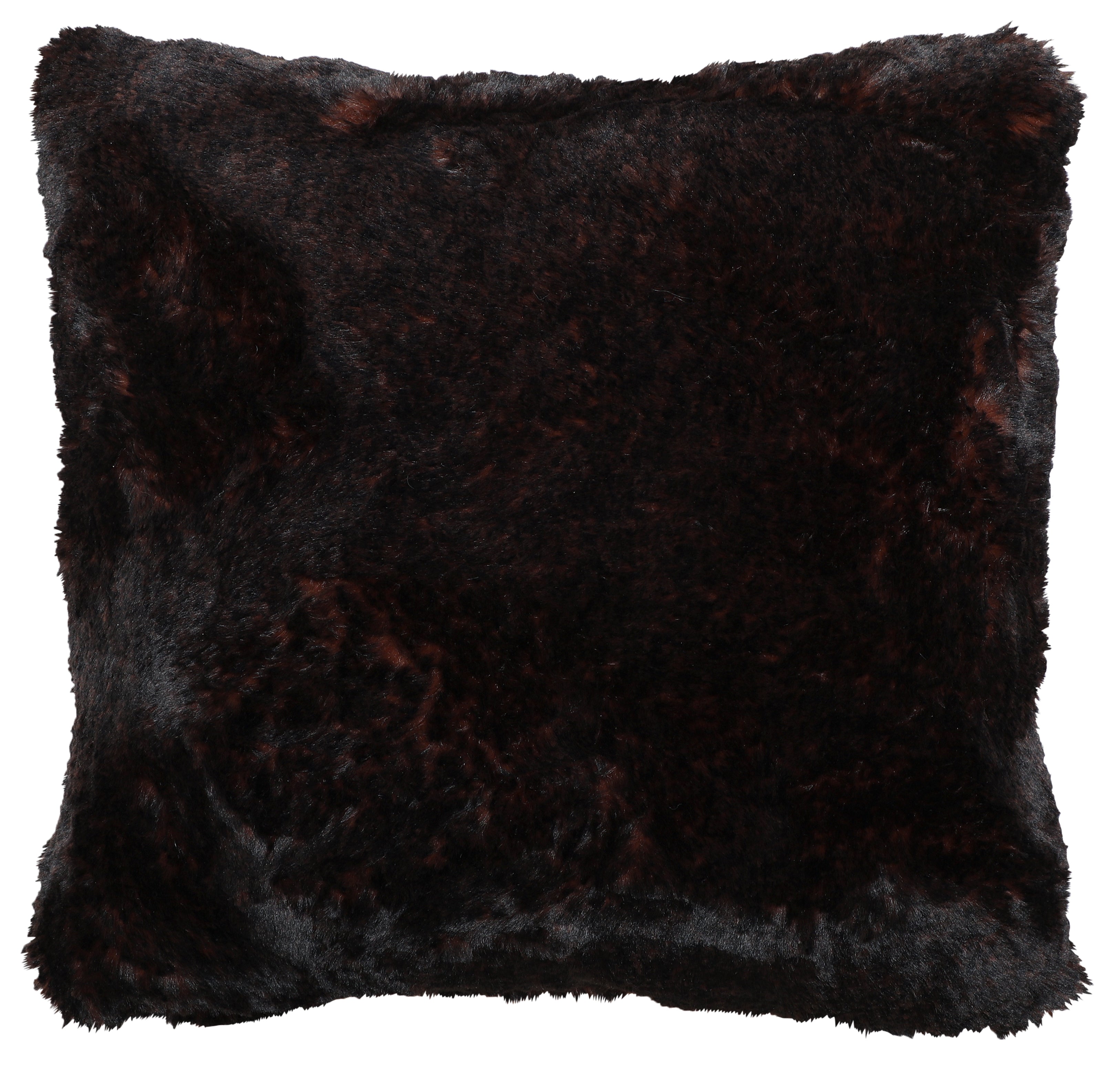 French Roast Luxury Faux Fur Pillow - 18x18
