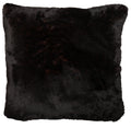 French Roast Faux Fur Euro Sham - 26"x26"