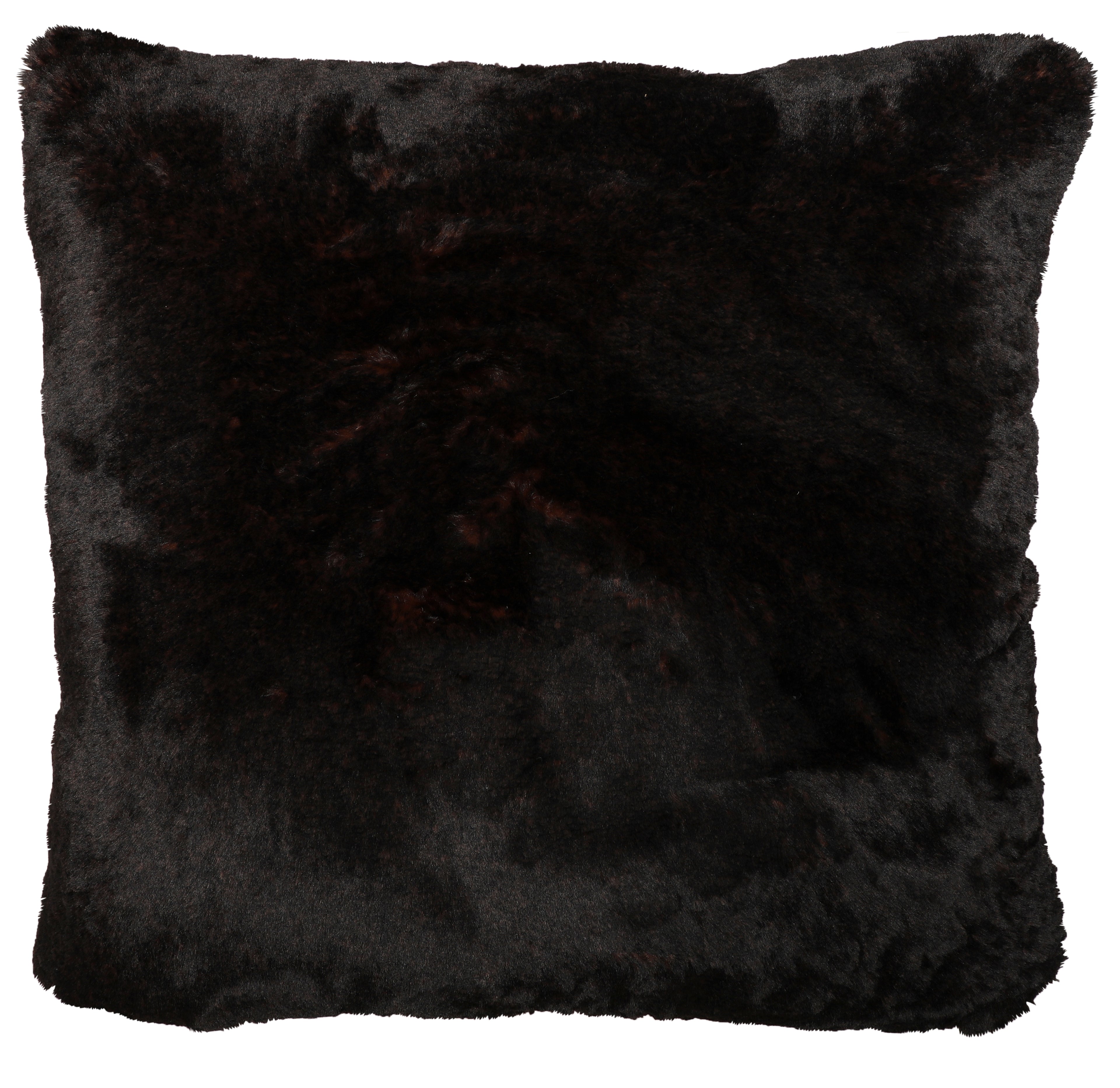 French Roast Faux Fur Euro Sham - 26"x26"