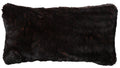French Roast Luxury Faux Fur Pillow - 14x26