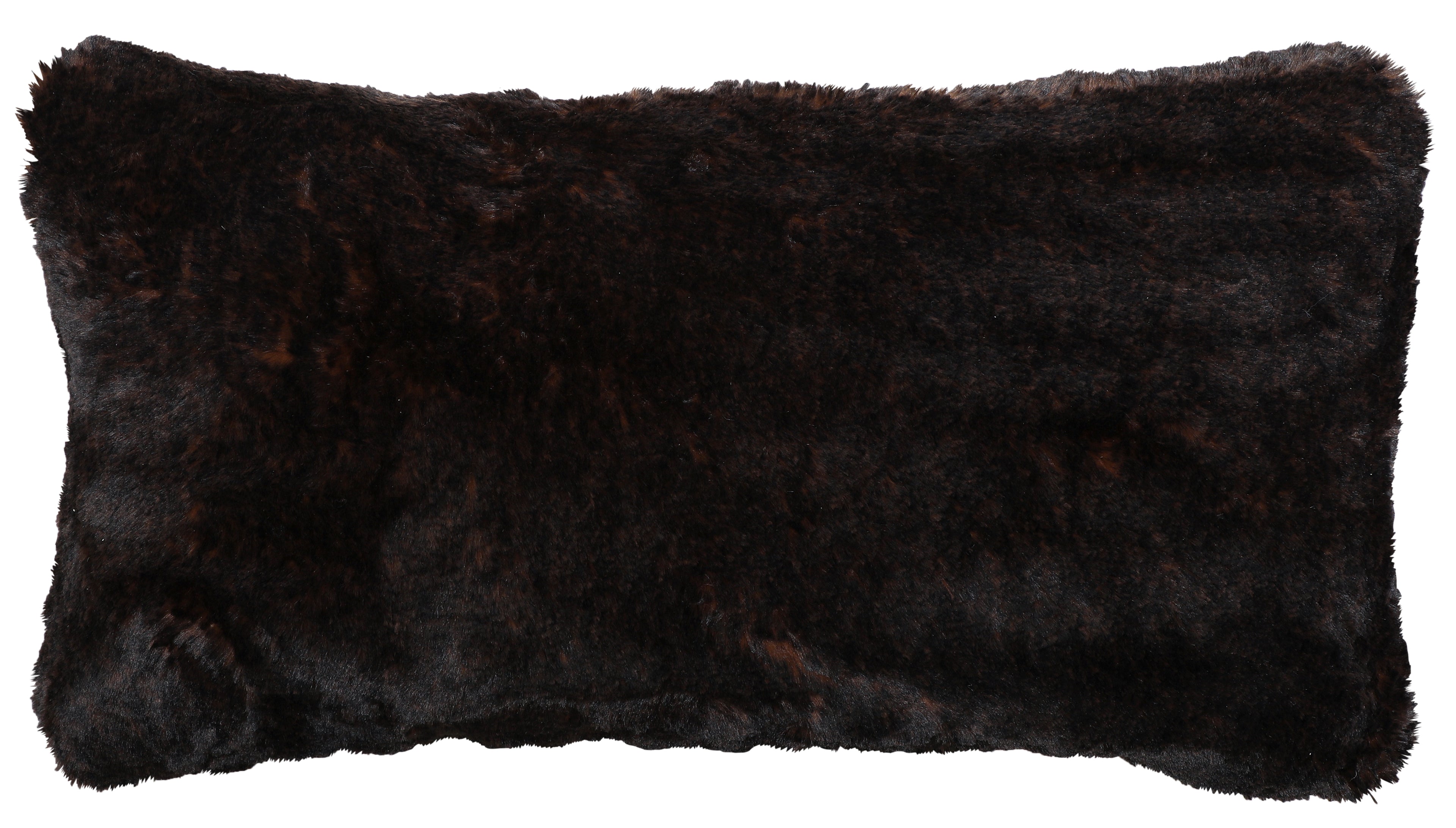 French Roast Luxury Faux Fur Pillow - 14x26