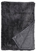 Grey Bunny Luxury Faux Fur Throw
