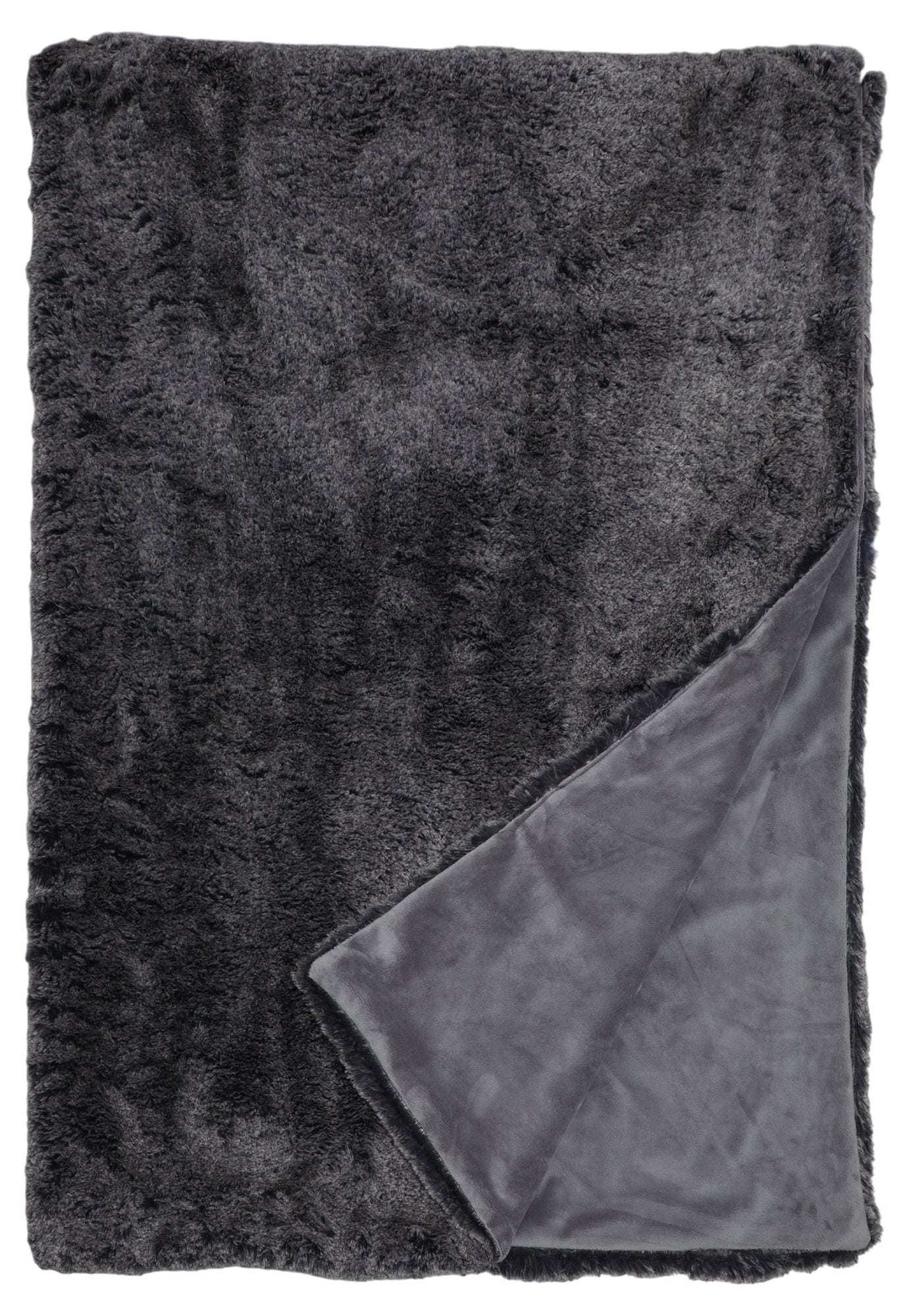 Grey Bunny Luxury Faux Fur Throw