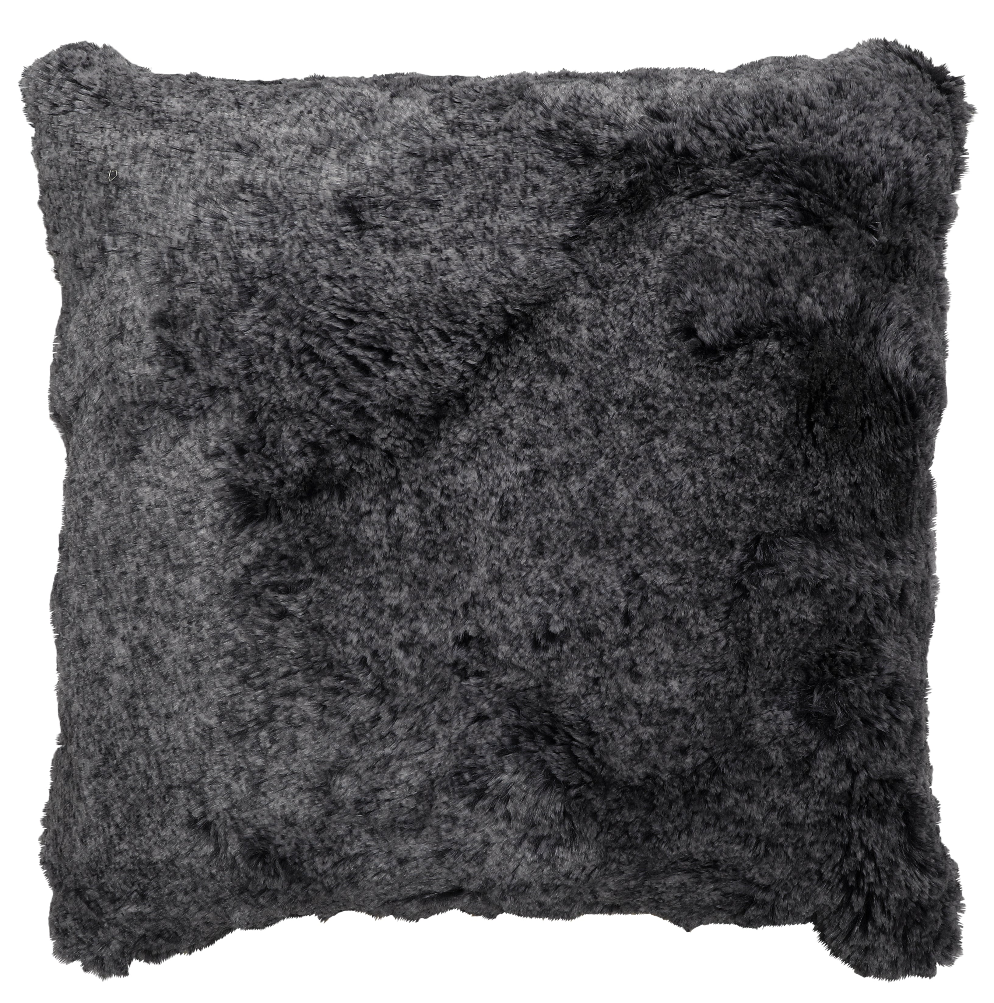 Grey Bunny Luxury Faux Fur Pillow - 18x18