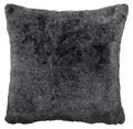 Grey Bunny Faux Fur Euro Sham - 26"x26"