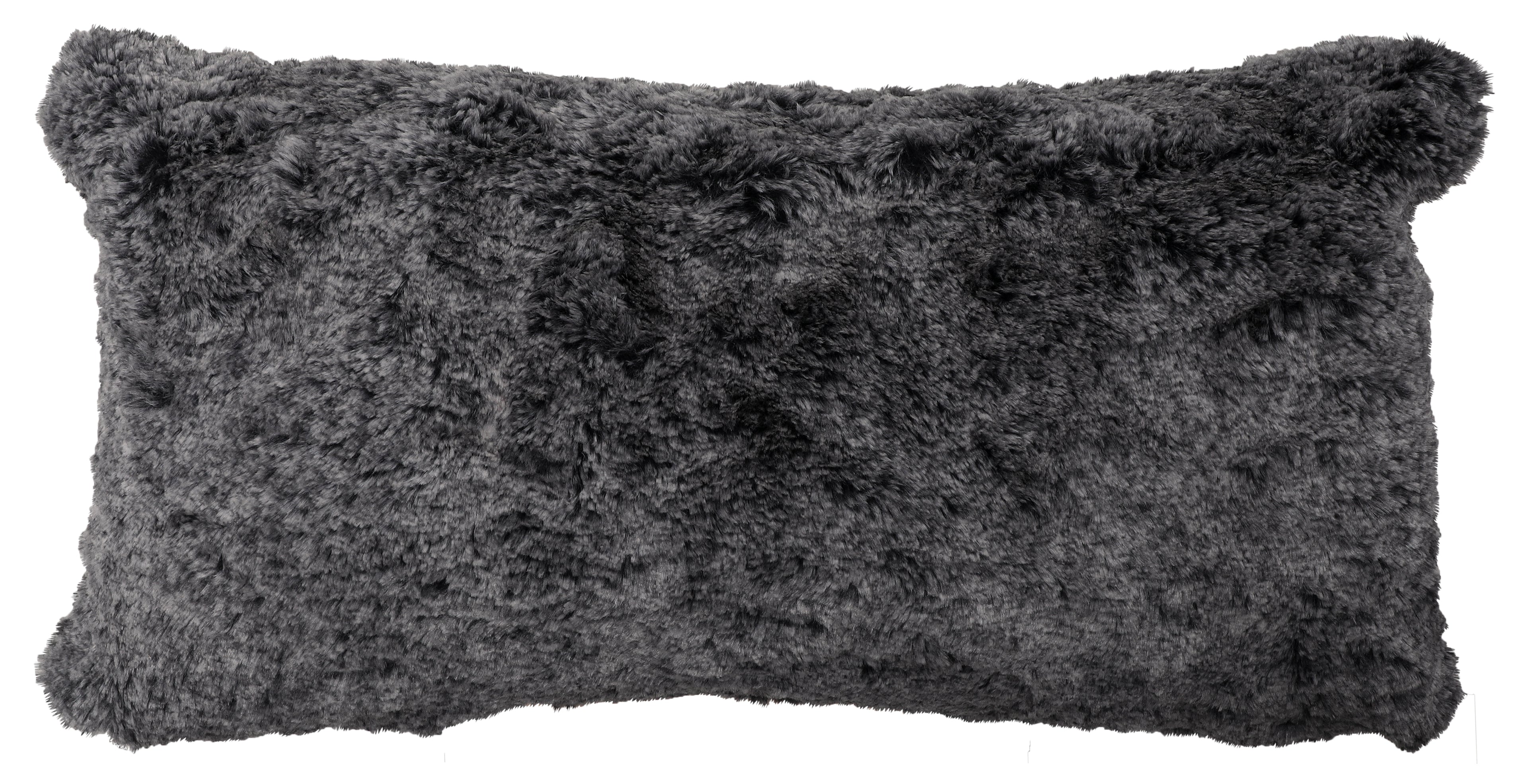 Grey Bunny Luxury Faux Fur Pillow - 14x26