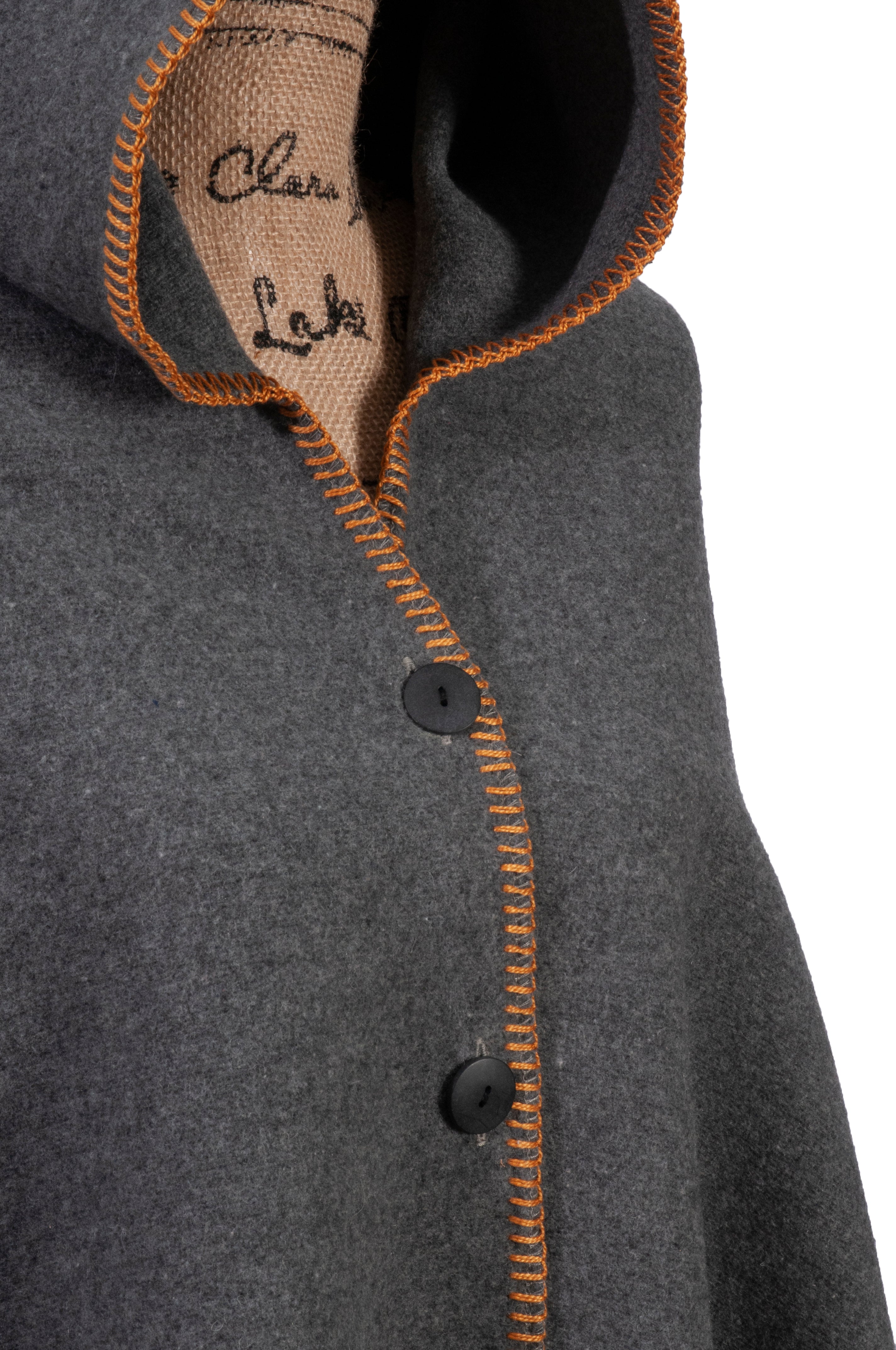 Solid Greystone Gold Hooded Throw