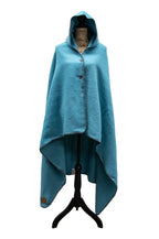 Solid Turquoise Hooded Throw