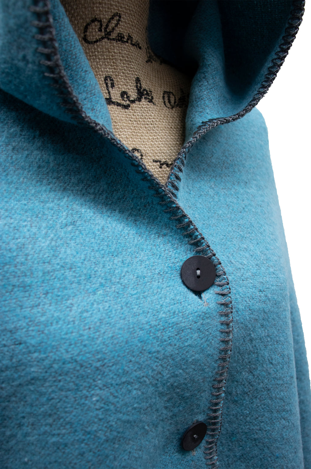 Solid Turquoise Hooded Throw