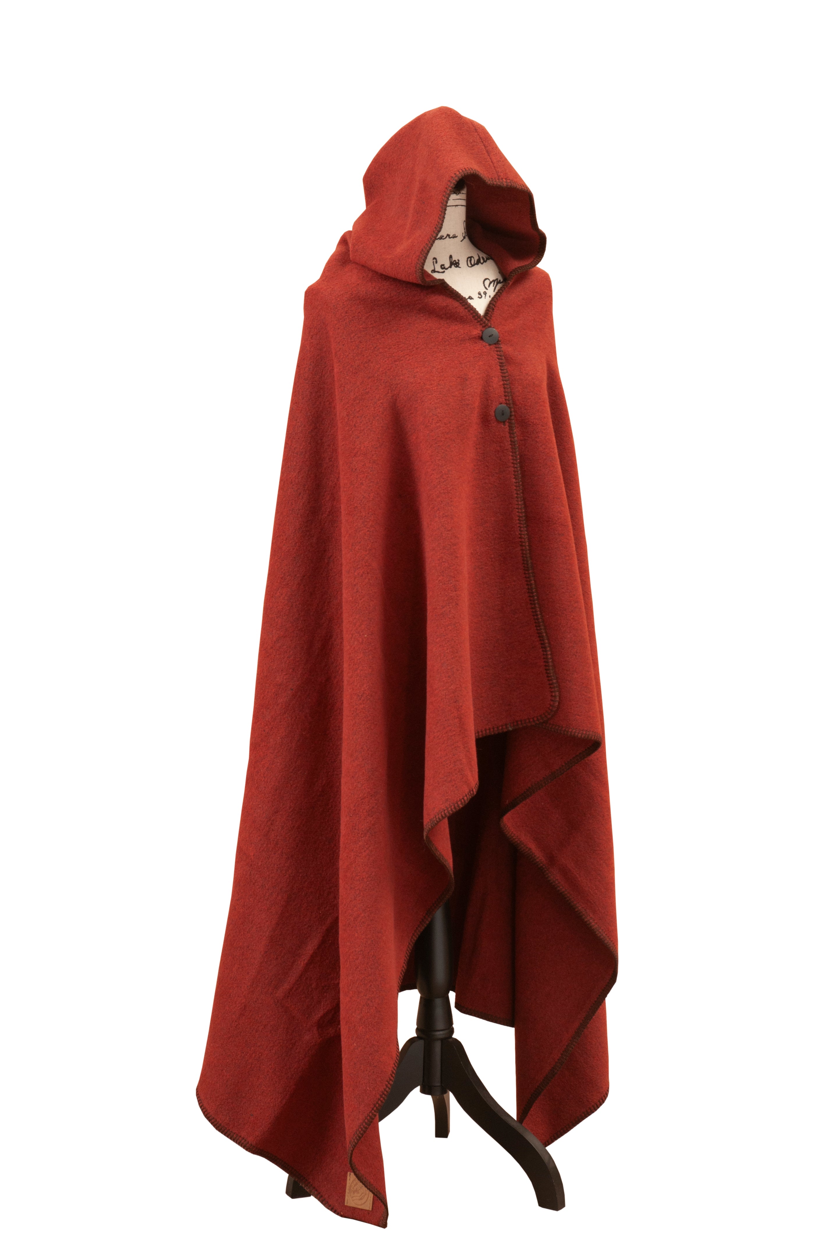 Solid Spice Hooded Throw