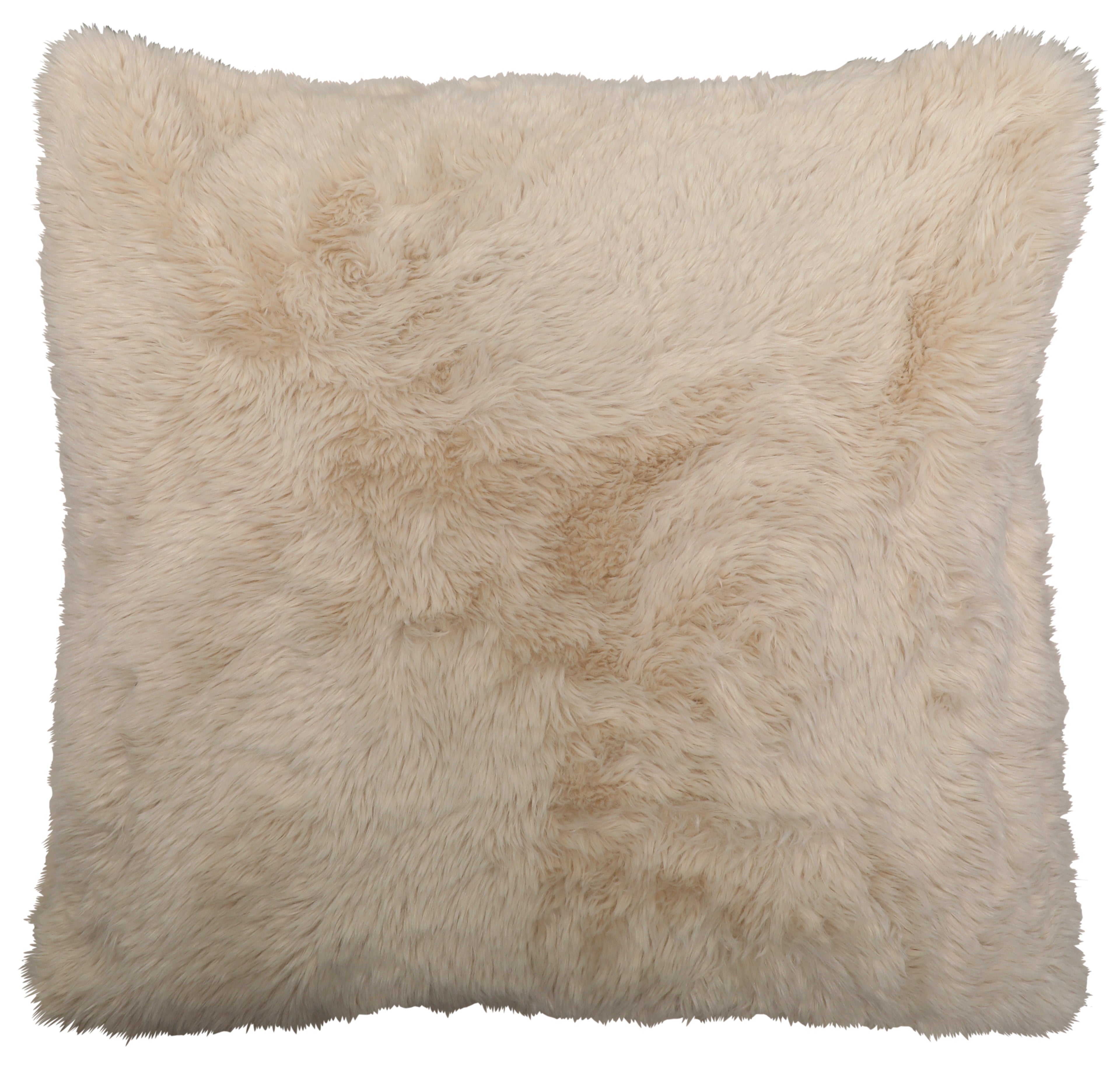 Yakety Sand Faux Fur Euro Sham - 26"x26"