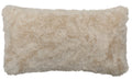 Yakety Sand Faux Fur Pillow - 14x26