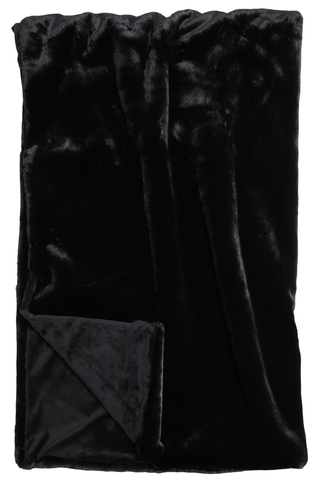 Black Bear Luxury Faux Fur Throw