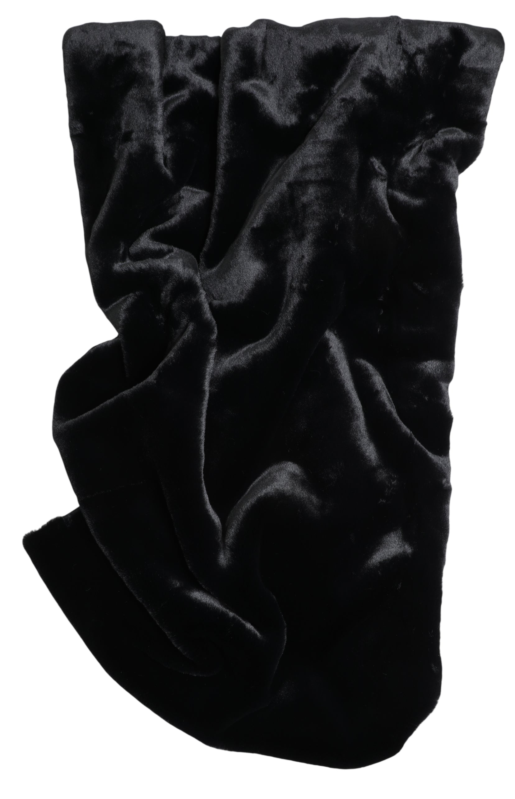 Black Bear Luxury Faux Fur Throw
