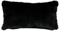 Black Bear Luxury Faux Fur Pillow - 14x26