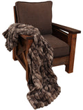 Channel Mocha Faux Fur Throw