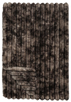 Channel Mocha Faux Fur Throw