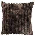 Channel Mocha Faux Fur Euro Sham - 26"x26"