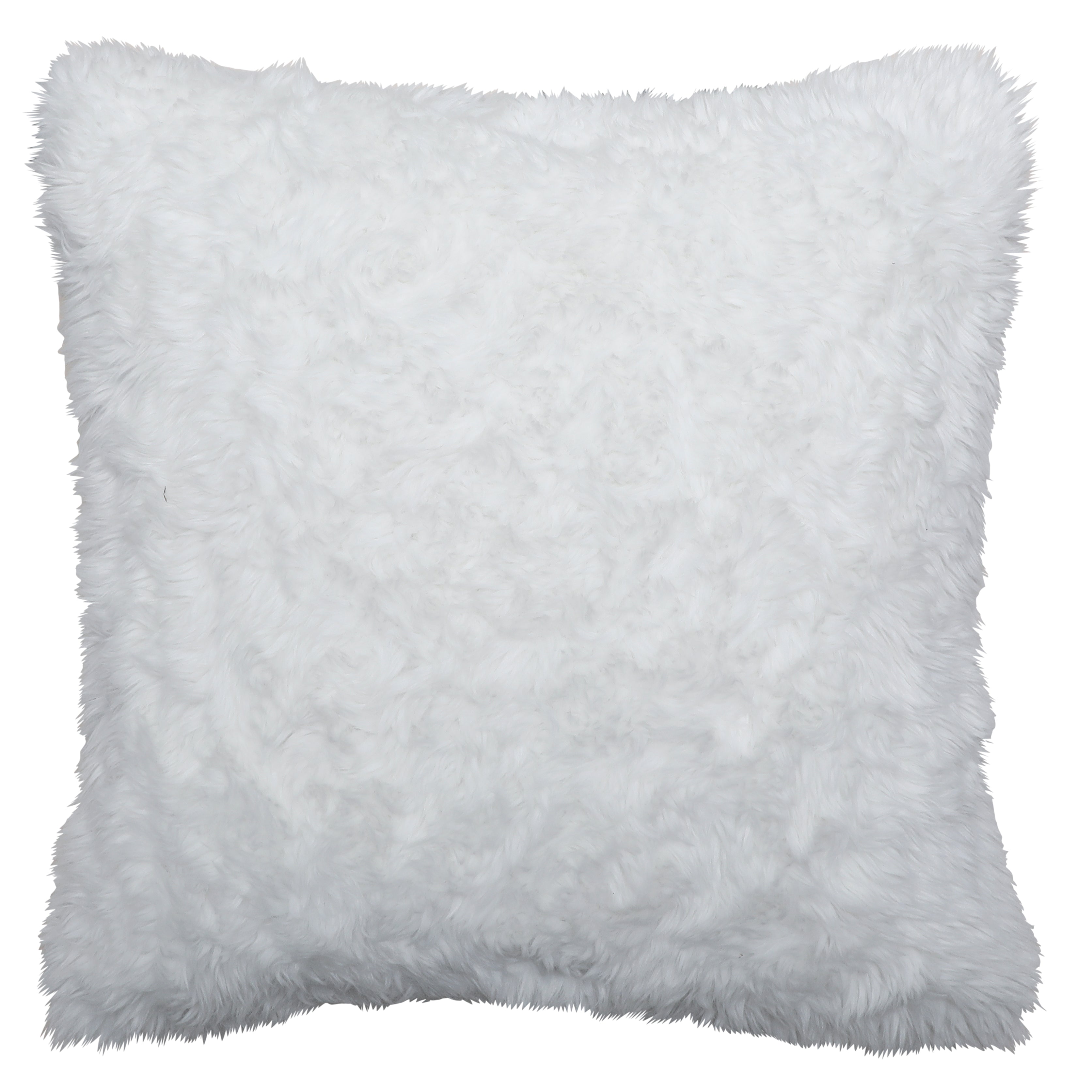 Yakety Natural Faux Fur Pillow - 18x18
