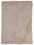Emu Eggshell Faux Fur Throw