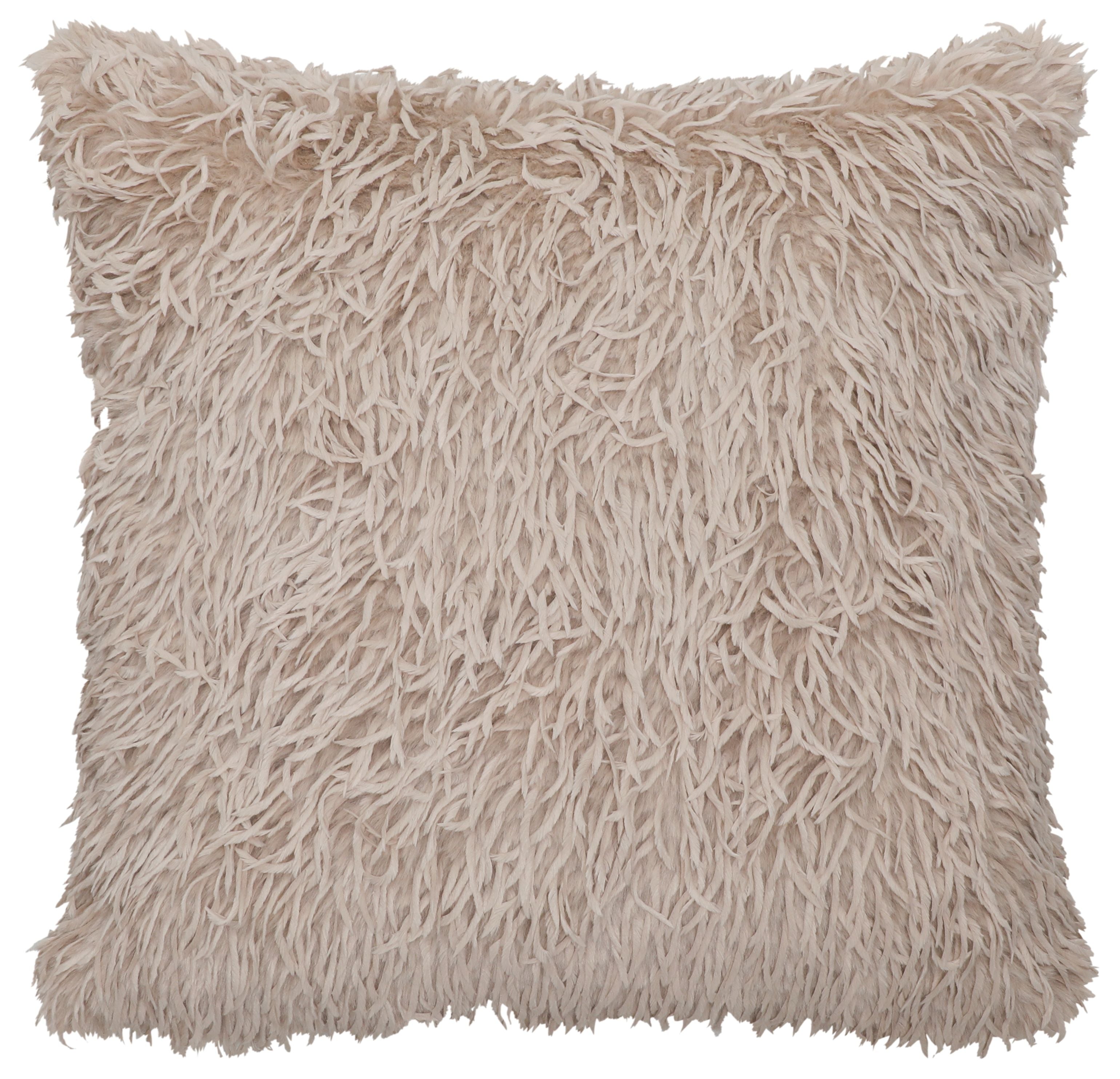 Emu Eggshell Faux Fur Euro Sham - 26"x26"