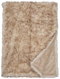 Honey Bear Luxury Faux Fur Throw