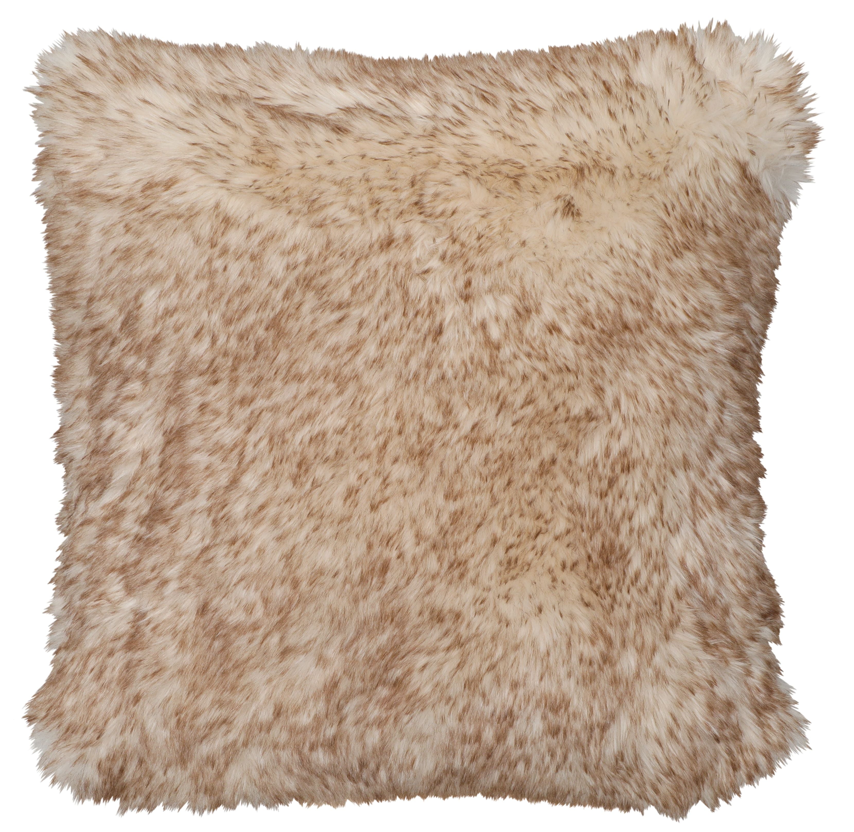 Honey Bear Luxury Faux Fur Pillow - 18x18