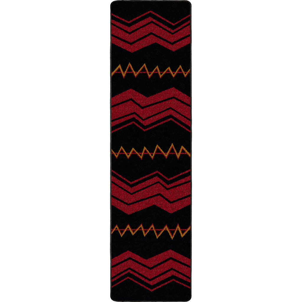 Image of an area rug, War Path 2 - Black