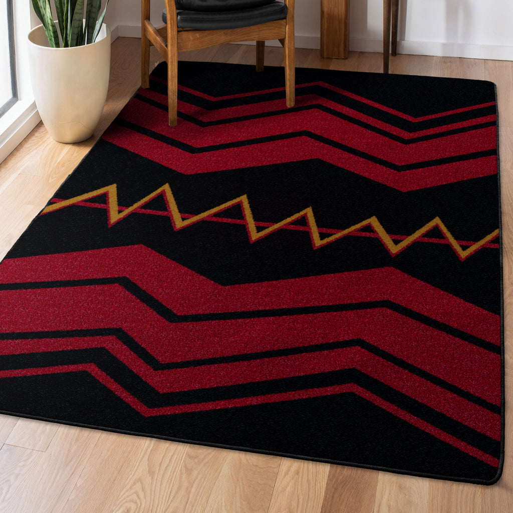 Image of an area rug, War Path 2 - Black