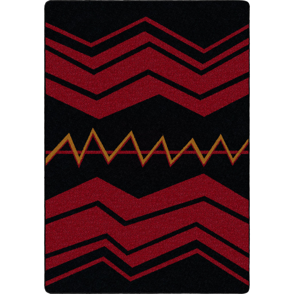 Image of an area rug, War Path 2 - Black