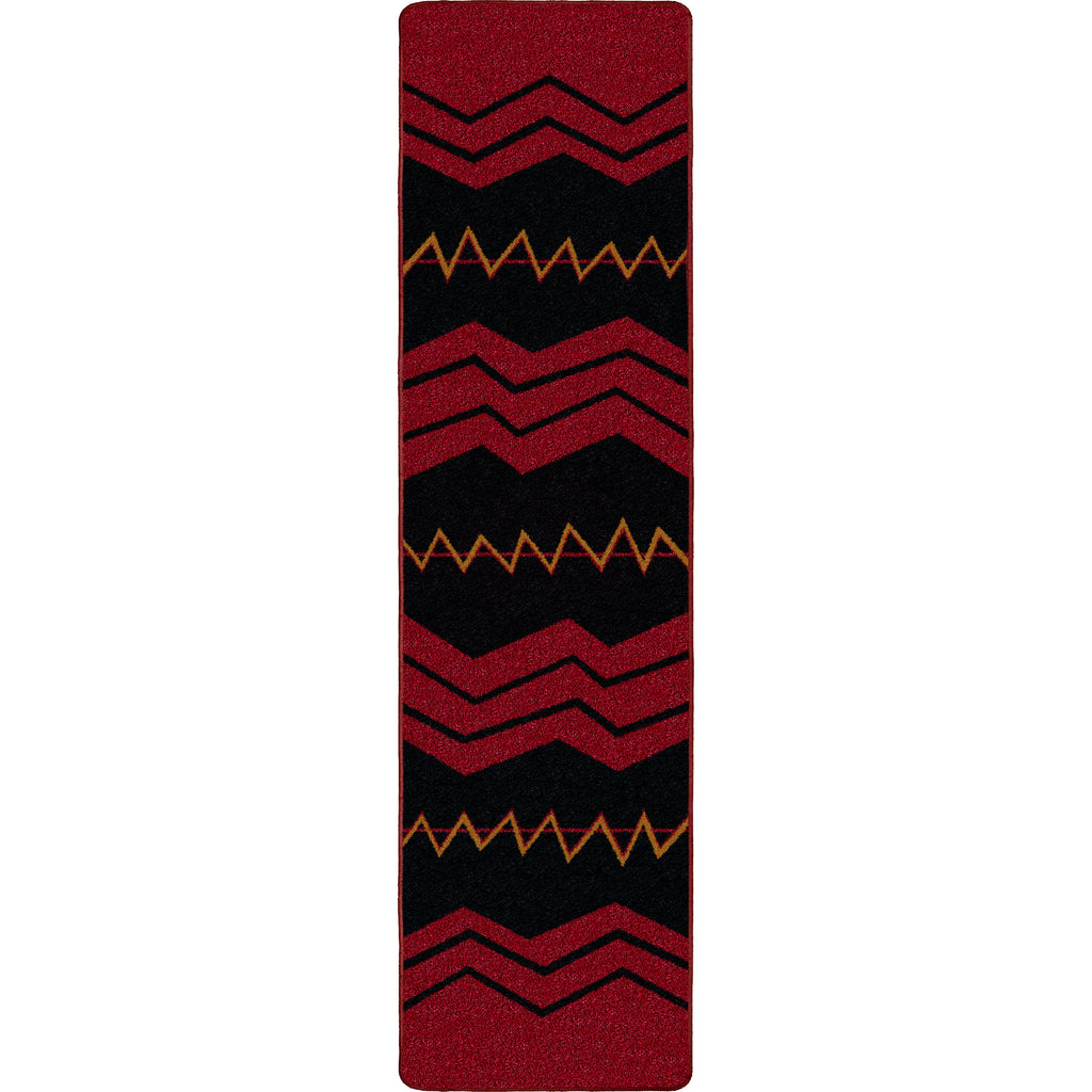 Image of an area rug, War Path - Red
