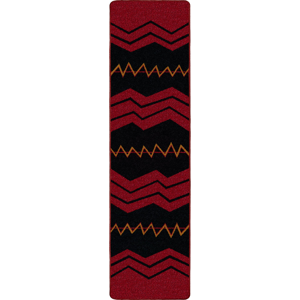 Image of an area rug, War Path - Red