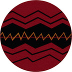Image of an area rug, War Path - Red