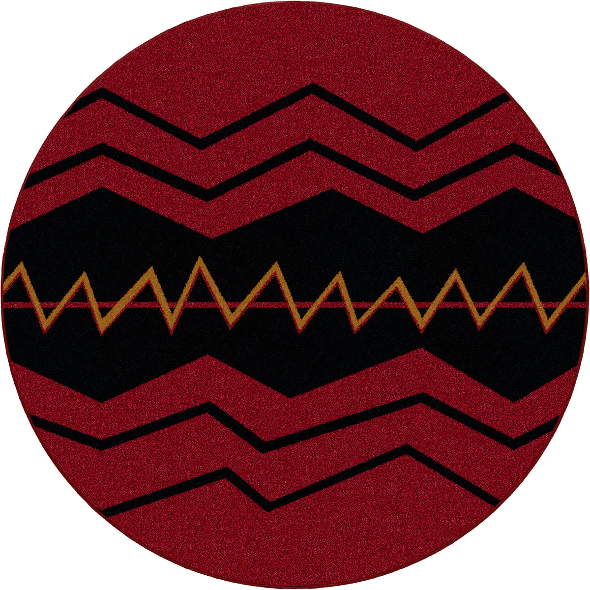 Image of an area rug, War Path - Red