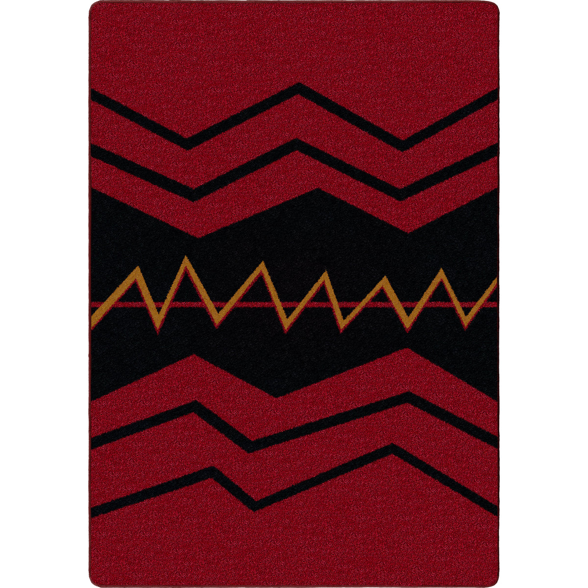 Image of an area rug, War Path - Red